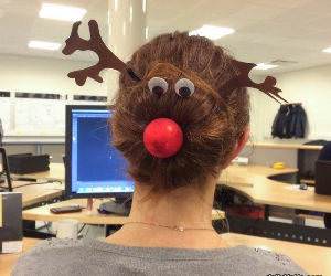 rudolph hair funny picture