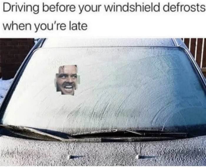 running late in the winter