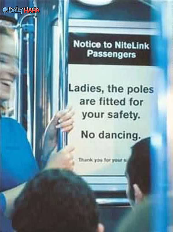 Safety Poles Funny Picture