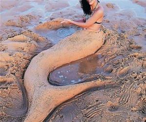 sandy mermaid funny picture
