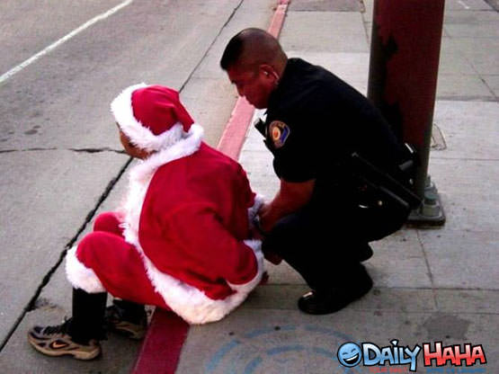 Santas Arrested Picture