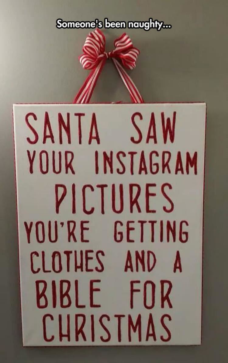 santa saw your funny picture