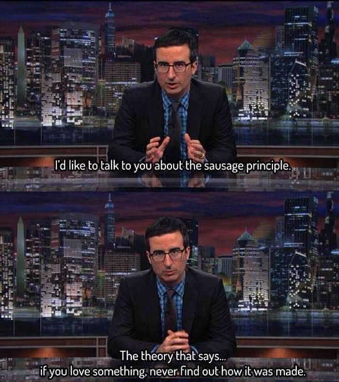 sausage principle funny picture