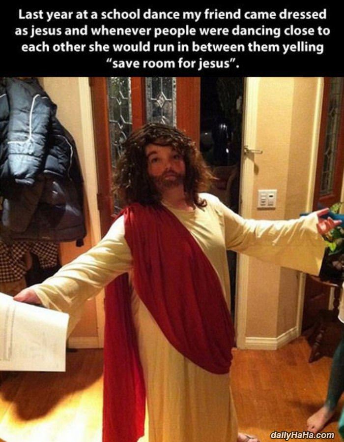 save room for jesus funny picture