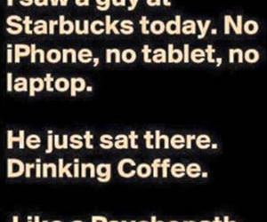 saw a guy at starbucks funny picture