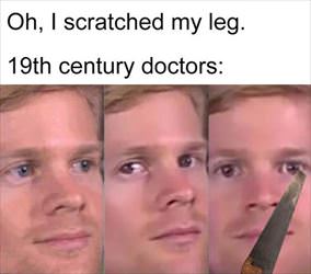 scratched my leg