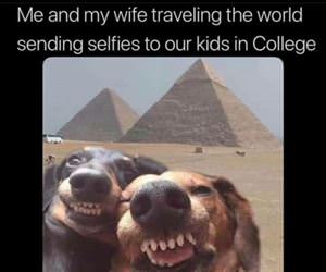 sending selfies to our kids