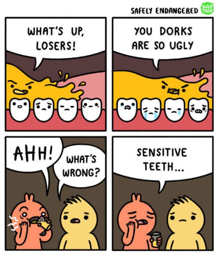 sensitive teeth funny picture