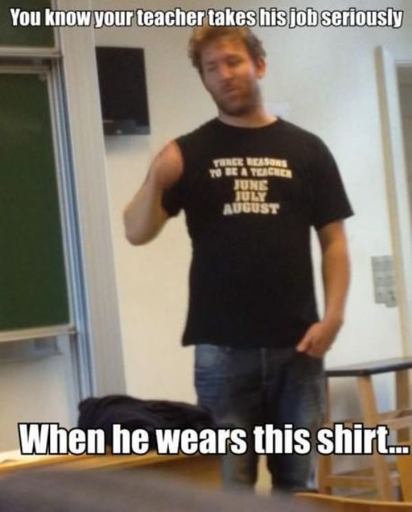 Serious Teacher funny picture