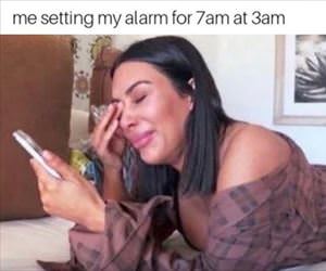 setting my alarm ... 2