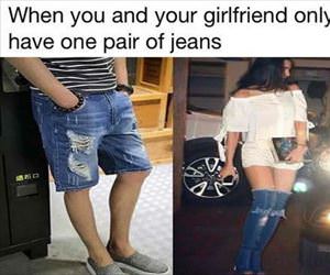 sharing a pair of jeans