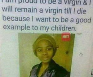 she is proud to be a virgin funny picture