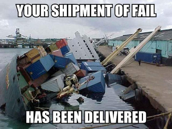 Shipment of Fail Delivered