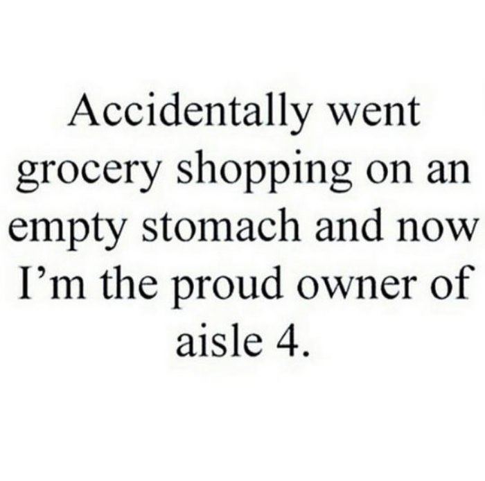 shopping when hungry funny picture