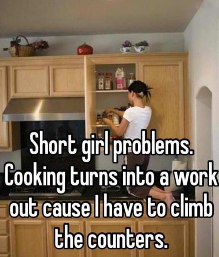 short girl problems funny picture