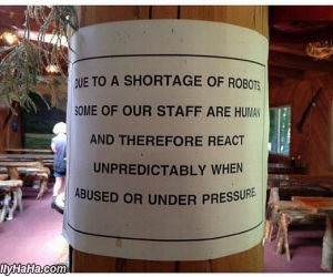 shortage of robots funny picture