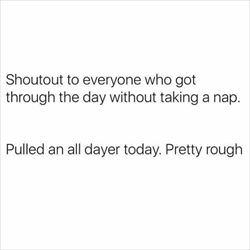 shout out to all my non nappers