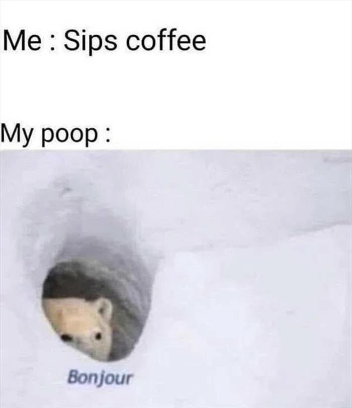 sips the coffee