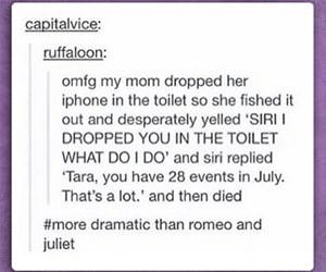 siri is very dramatic funny picture