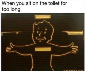 sitting in the toilet too long