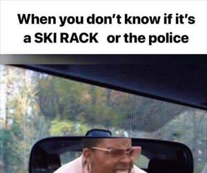 ski rack or police