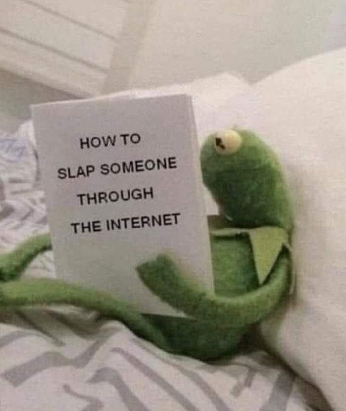 slap someone through the internet