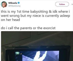 sleeping on her head