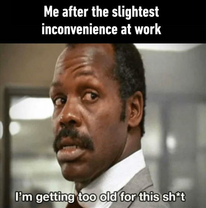 slightest inconvenience