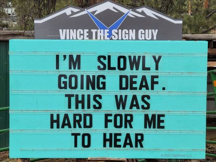 slowly going deaf