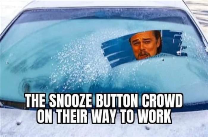snooze button crowd