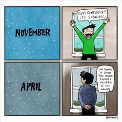 snow can go away now