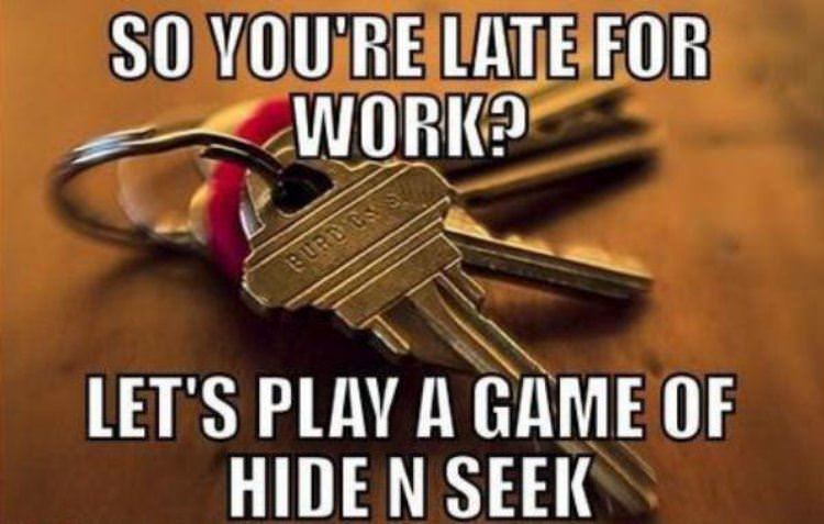 so your late for work funny picture