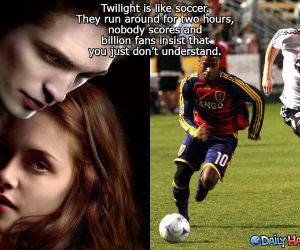 Soccer vs Twilight funny picture