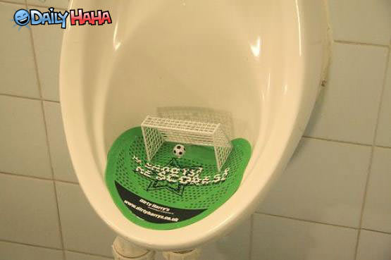 Urinal Soccer Game