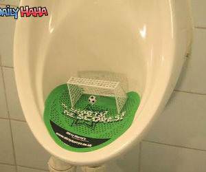 Urinal Soccer Game