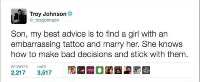 some good advice ... 2