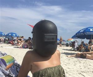 some beach eye protection funny picture