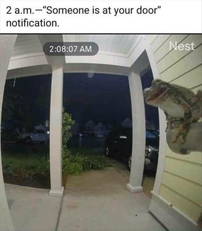someone is at your door
