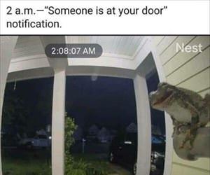 someone is at your door