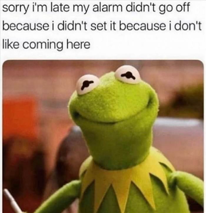 sorry about my alarm