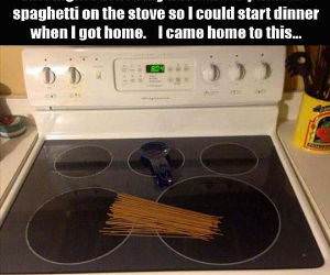 spaghetti is ready funny picture