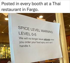 spice level warning