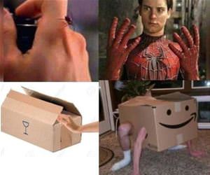 spiderman vs boxman funny picture