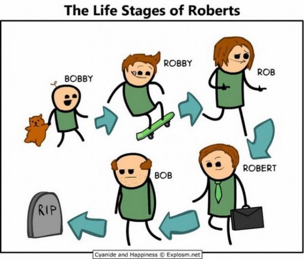 Stages Of Roberts funny picture