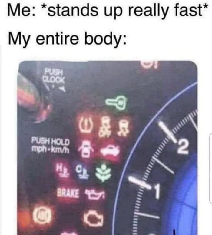 stands up really fast