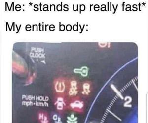 stands up really fast