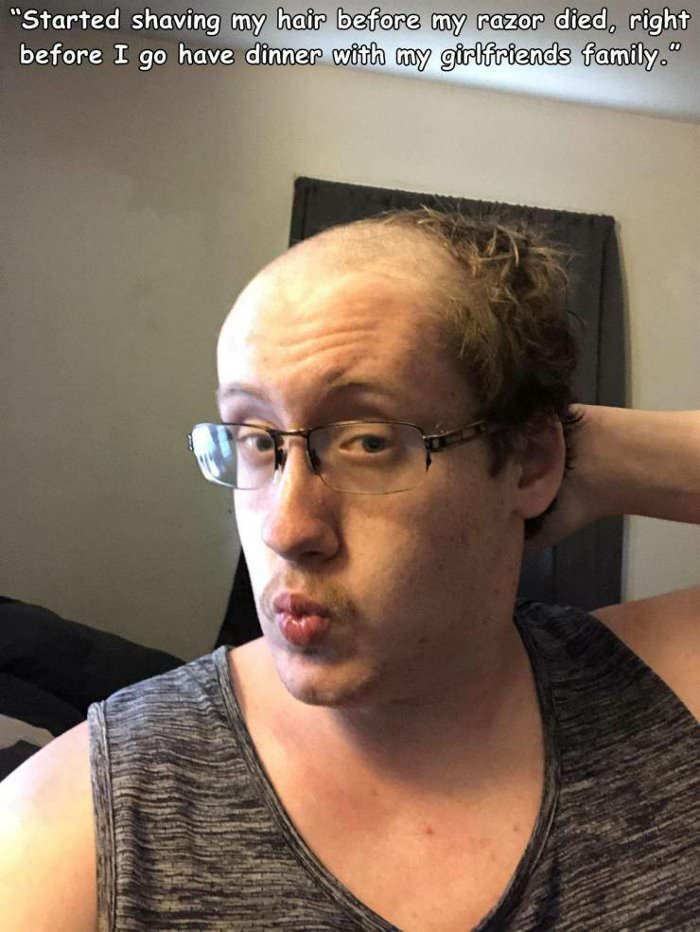 started shaving my hair