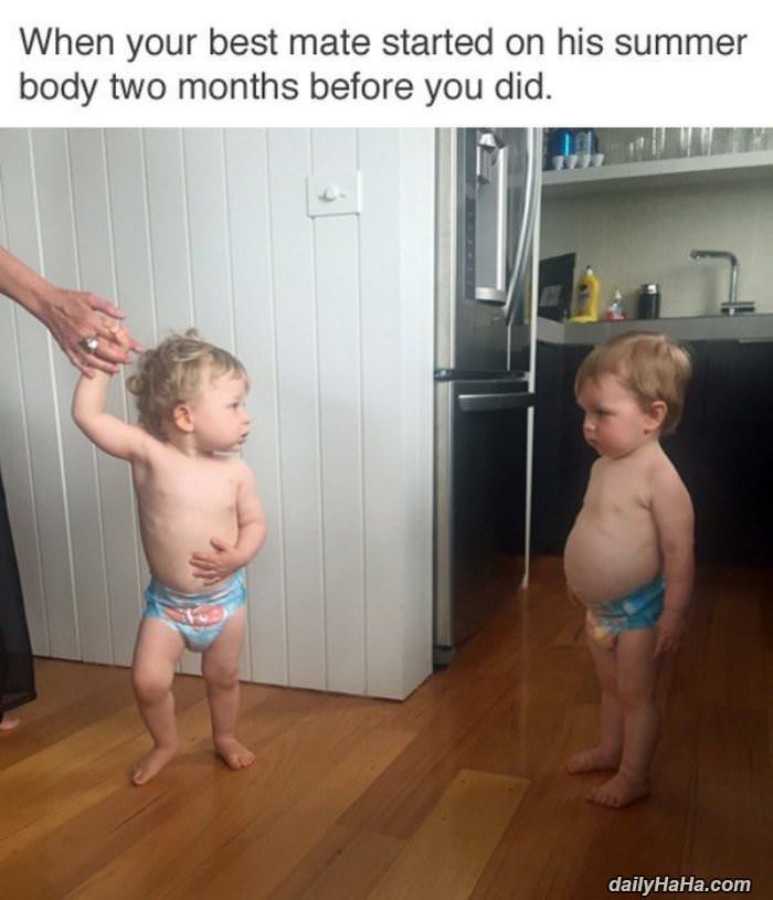 started that summer body funny picture