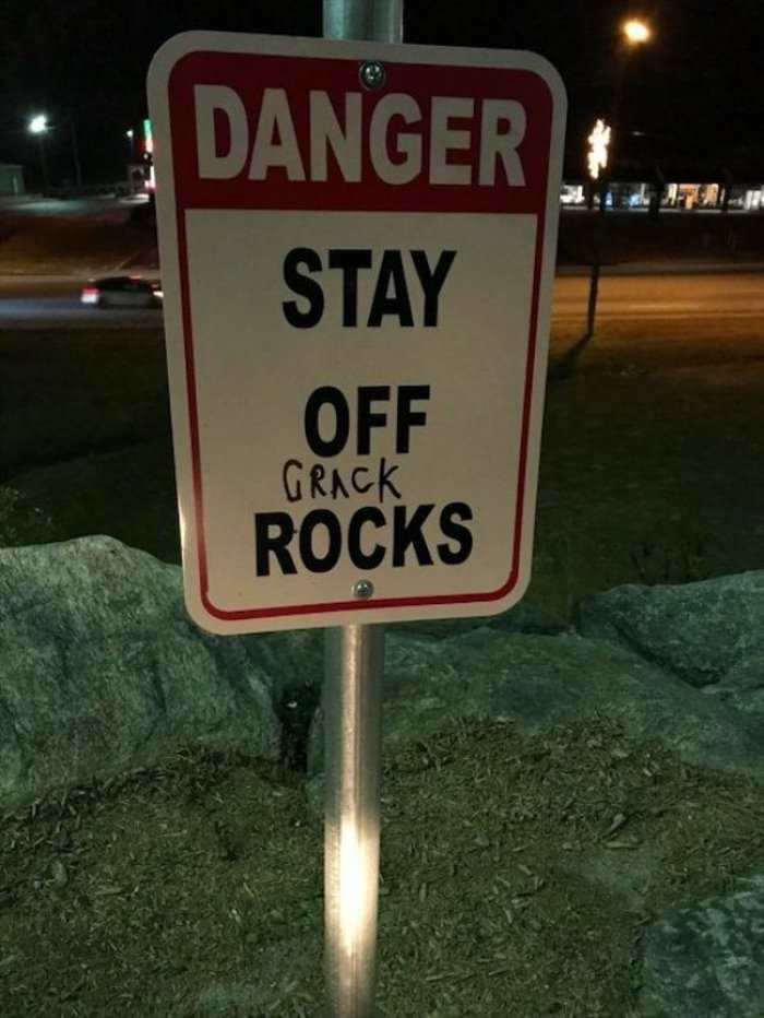 stay off the rocks