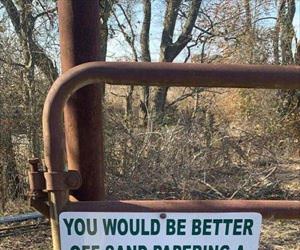 stay on your side of the fence